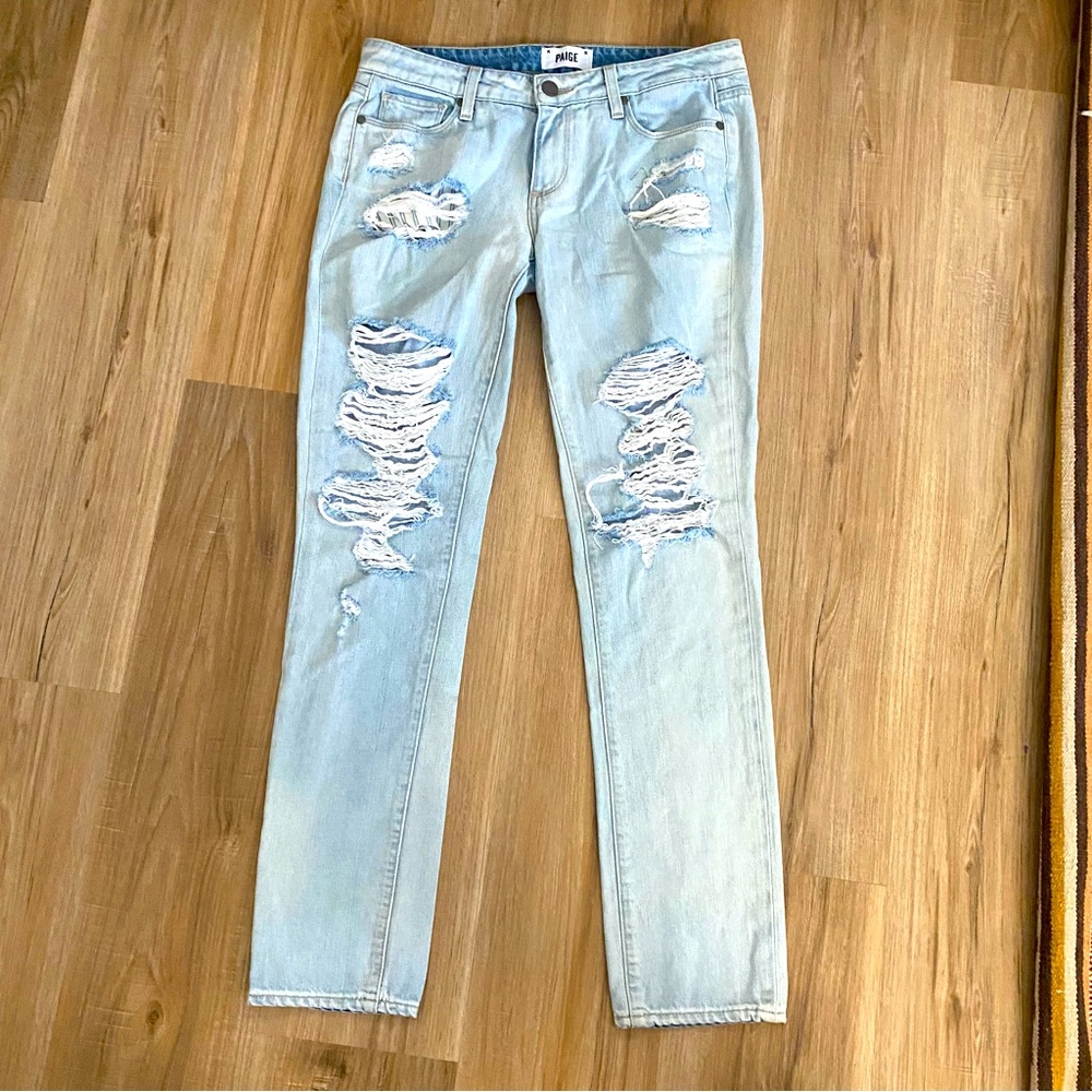 Paige Jimmy Jimmy Skinny Jeans 27 Light Wash